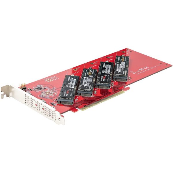 StarTech.com Quad M.2 PCIe Adapter Card, x16 Quad NVMe or AHCI M.2 SSD to PCI Express 4.0, Up to 7.8GBps/Drive, For 2242/2260/2280/22110mm PCIe M-Key M2 SSDs, Bifurcation Required - PC/Linux Compatible - Image 8