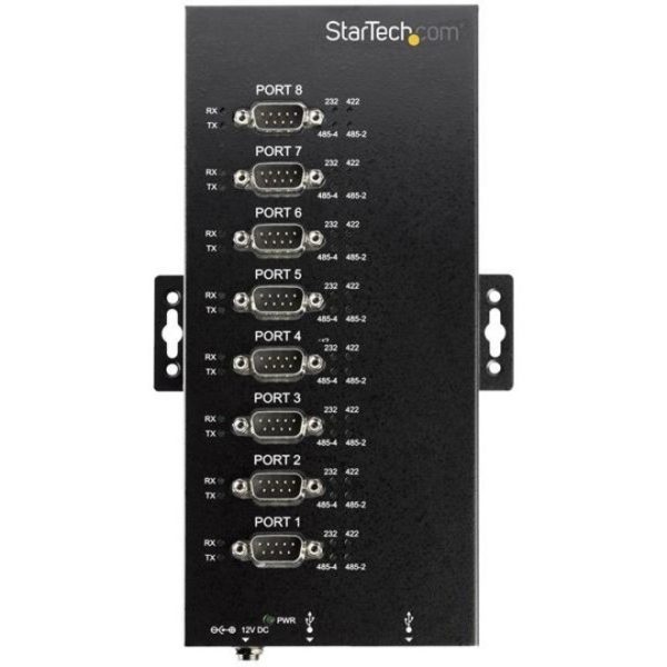 StarTech.com USB to RS232/RS485/RS422 8 Port Serial Hub Adapter - Industrial Metal USB 2.0 to DB9 Serial Converter - Din Rail Mountable - Image 6