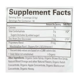 Quantum Research Thera Zinc Lozenges - Blood Orange - 18 count