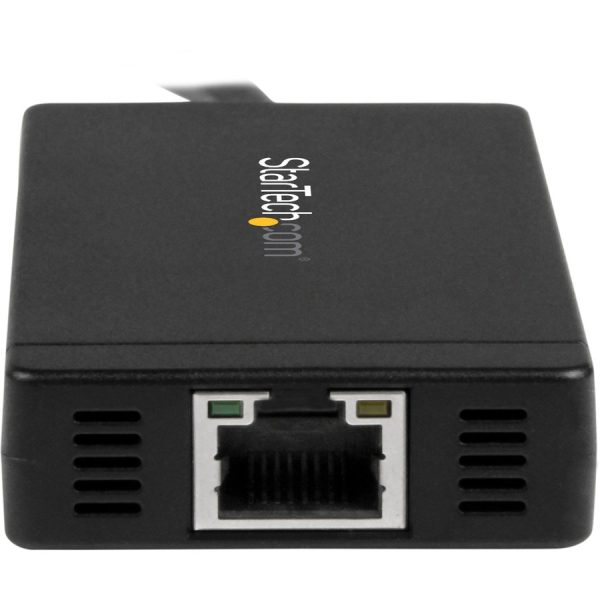 StarTech.com USB-C to Ethernet Adapter â€" Gigabit â€" 3 Port USB C to USB Hub and Power Adapter â€" Thunderbolt 3 Compatible - Image 4