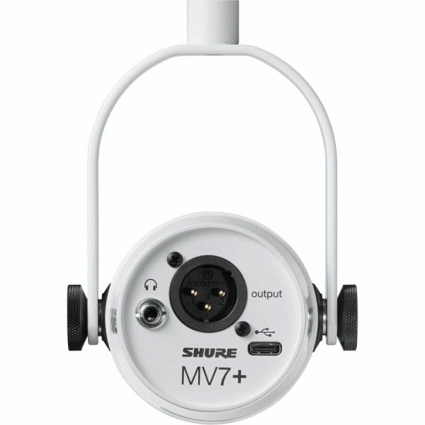 Shure MV7+ Wired Dynamic Microphone for Podcasting, Live Streaming, Music, Recording, Voice - White - Image 3