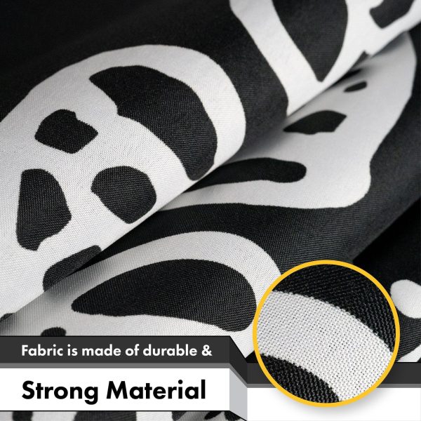 G128 - Join, or Die Flag (Black) 3x5 FT Printed Brass Grommets 150D Polyester Indoor/Outdoor - Much Thicker More Durable Than 100D 75D Polyester - Image 4