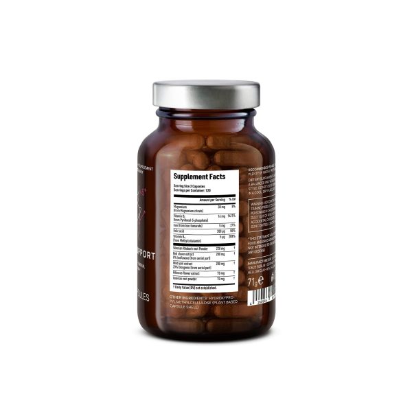 Meno Balance   Menopause Support   with Wild yam Root Red Clover Siberian Rhubarb   Hot Flash Relief Mood Swings & Muti Symptom Support  120 Capsules - Image 9
