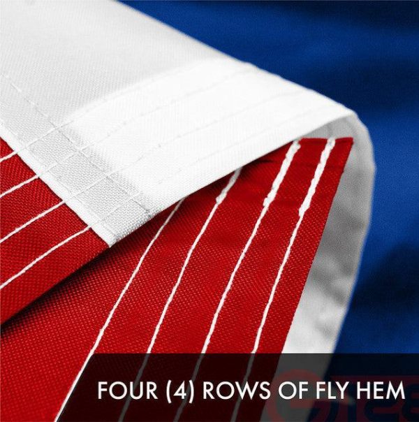 Puerto Rico Puerto Rican Flag 3x5 Ft 2-Pack Embroidered Polyester By G128 - Image 5