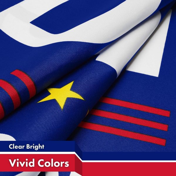G128 10 Pack: DeSantis Election Make America Florida Flag | 3x5 Ft | LiteWeave Pro Printed 150D Polyester | Election Flag, Vibrant Colors, Brass Grommets, Thicker and More Durable Than 100D 75D Poly - Image 3