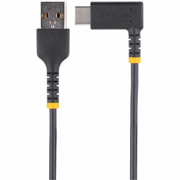 StarTech.com 6in (15cm) USB A to C Charging Cable Right Angle, Heavy Duty Fast Charge USB-C Cable, Durable and Rugged Aramid Fiber, 3A - Image 3