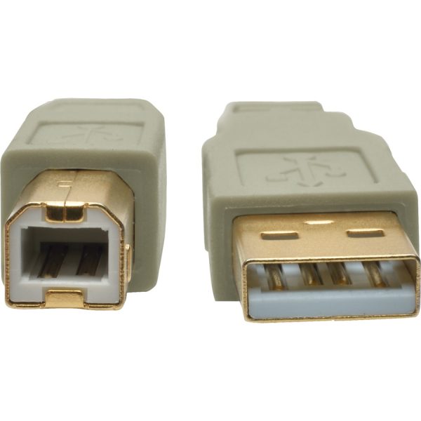 Eaton Tripp Lite Series USB 2.0 A to B Cable (M/M), Beige, 15 ft. (4.57 m) - Image 3