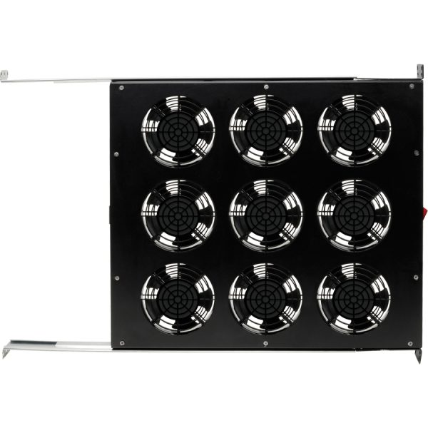Eaton Tripp Lite Series Fan Tray for 19 in. Racks - 1U, 9 120V High-Performance Fans, 864 CFM, C14 Inlet - Image 6