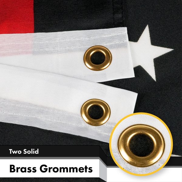 G128 - Thin Blue Green & Red Line American Flag 150D Polyester 3x5 FT Printed Flag - Honoring Men Women Police Fire Fighters Military Border Patrol Brass Grommets Indoor/Outdoor - Much Thicker More Durable Than 100D 75D Polyester - Image 2