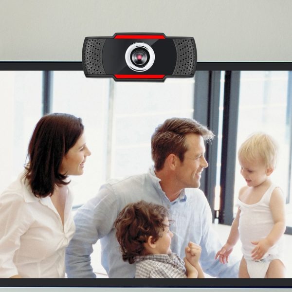 Adesso CyberTrack CyberTrack H3 Webcam - 1.3 Megapixel - 30 fps - Black, Red - USB 2.0 - Image 4