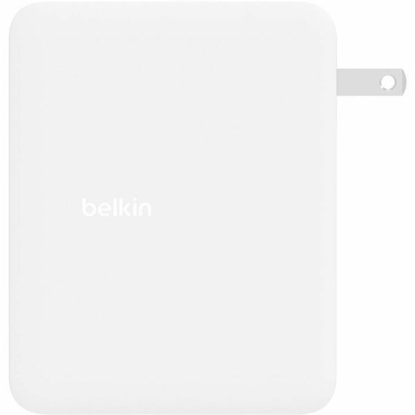 Belkin 140W Portable 4-Port GaN Wall Charger - 3xUSB-C, 1xUSB-A (140W Total) - Fast Charging - Power Adapter - White - Image 4