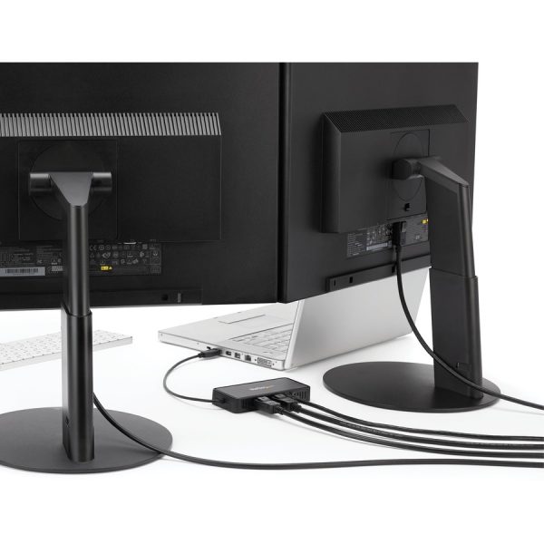 StarTech.com USB 3.0 Mini Dock - Dual Monitor USB Type-A Laptop Docking Station - DisplayPort 4K 60Hz & Gigabit Ethernet - 1' (30cm) cable - Image 5