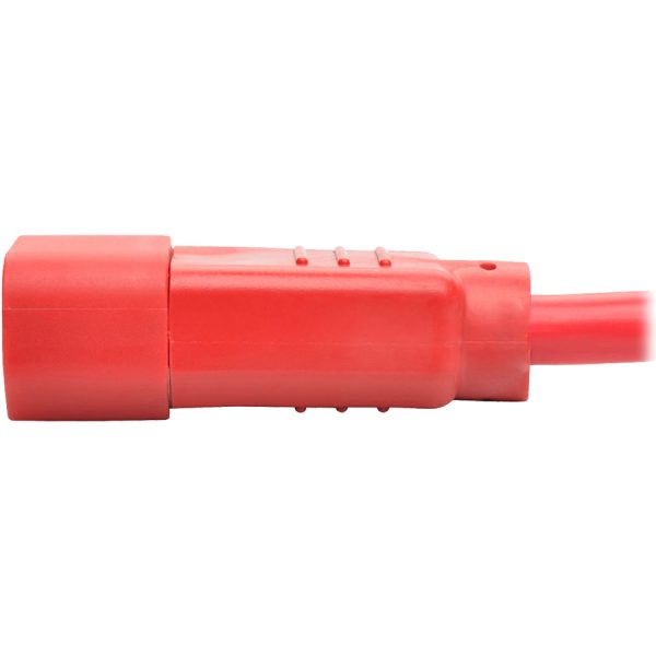 Eaton Tripp Lite Series Heavy-Duty PDU Power Cord, C13 to C14 - 15A, 250V, 14 AWG, 6 ft. (1.83 m), Red - Image 5