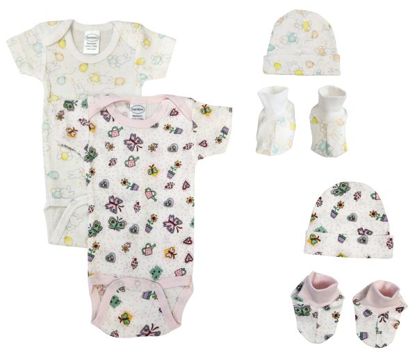 Newborn Baby Girl 6 Pc  Sets Nc_0623