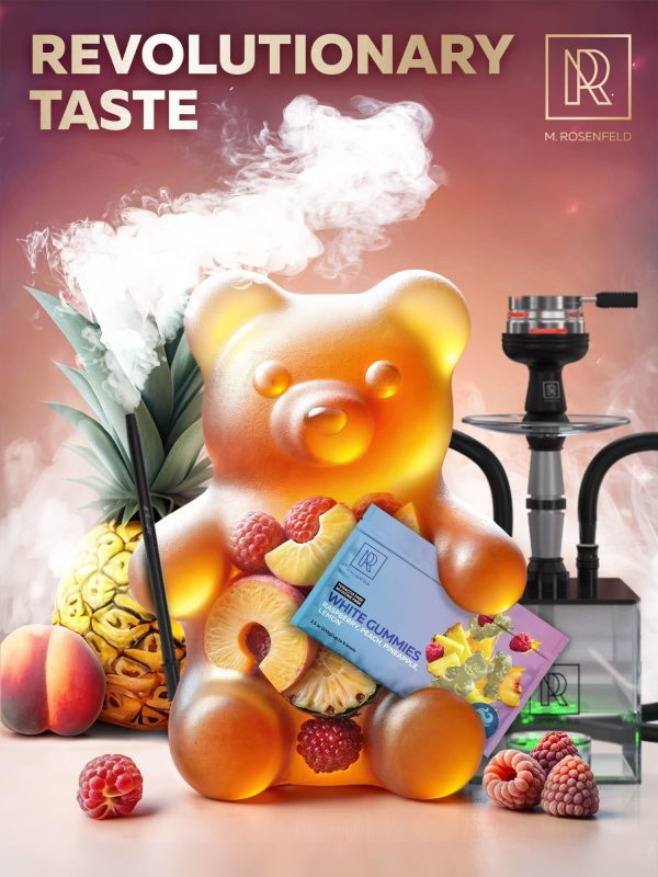 Hookah Flavor White Gummies   Herbal Shisha Hookah Flavors Nicotine Free   3.5 ounce   100 Gram Hookah Shisha Tobacco Free Hookah Tobacco & Nicotine Free Shisha   Shisha Hookah Flavors (Pack of 1) - Image 2