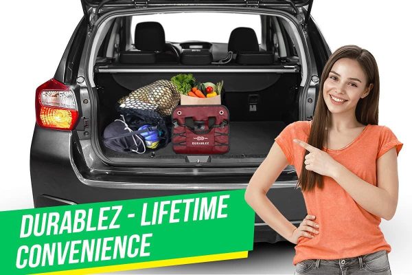 Trunk Organizer with Covering Net Attachable Non Slip Pads and Stainless Hooks Cherrysh - Image 2