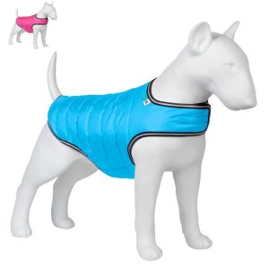 Dog Winter Coat for Small Medium & Large Dogs   Waterproof Dog Warm Jacket for Cold Weather   Snow Dog Puffer Vest Boys & Girls   Adjustable Doggie Coat with Velcro   Winter Clothes All Breed   Blue