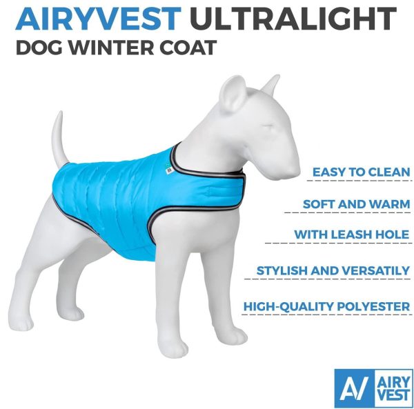 Dog Winter Coat for Small Medium & Large Dogs   Waterproof Dog Warm Jacket for Cold Weather   Snow Dog Puffer Vest Boys & Girls   Adjustable Doggie Coat with Velcro   Winter Clothes All Breed   Blue - Image 5