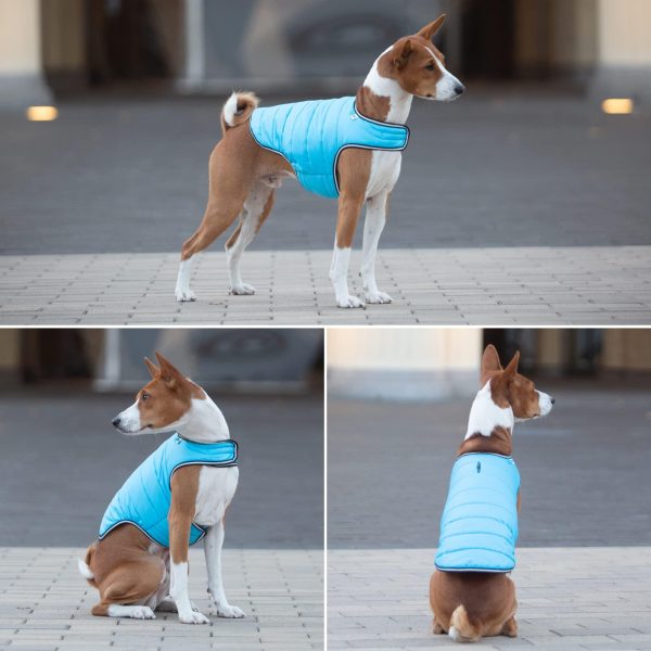 Dog Winter Coat for Small Medium & Large Dogs   Waterproof Dog Warm Jacket for Cold Weather   Snow Dog Puffer Vest Boys & Girls   Adjustable Doggie Coat with Velcro   Winter Clothes All Breed   Blue - Image 7