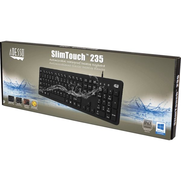 Adesso Antimicrobial Waterproof Desktop Keyboard - Image 5