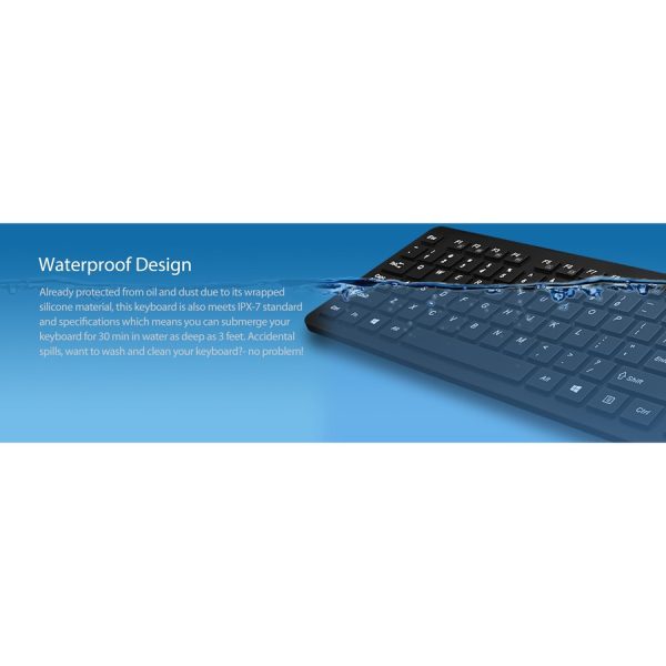 Adesso Antimicrobial Waterproof Desktop Keyboard - Image 7