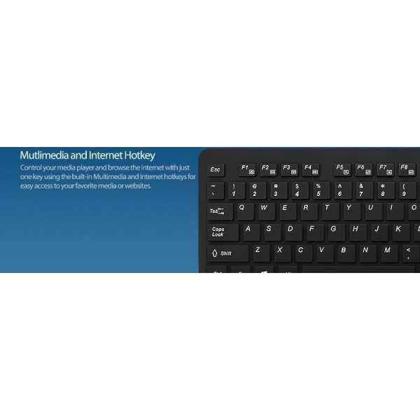 Adesso Antimicrobial Waterproof Desktop Keyboard - Image 9