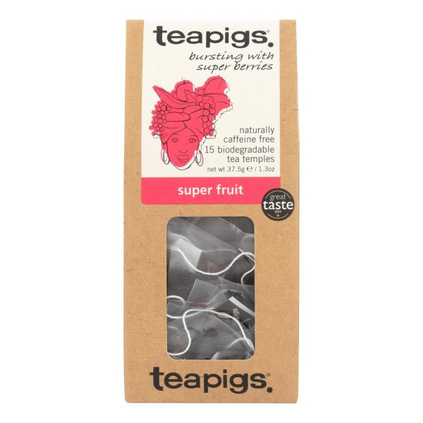 Teapigs Super Fruits Bursting With Super Berries Tea  - Case of 6 - 15 CT