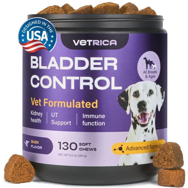 Dog UTI Treatment   Bladder Control Cranberry Chews   Dog Cranberry Supplement for Urinary Tract Bladder & Kidney Health   Cranberry D Mannose Soft Treats for Dog Incontinence   Healthy Bladder