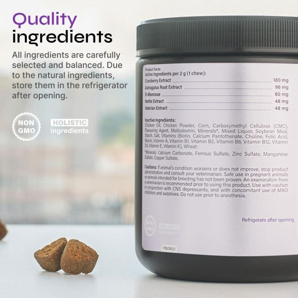Dog UTI Treatment   Bladder Control Cranberry Chews   Dog Cranberry Supplement for Urinary Tract Bladder & Kidney Health   Cranberry D Mannose Soft Treats for Dog Incontinence   Healthy Bladder - Image 6