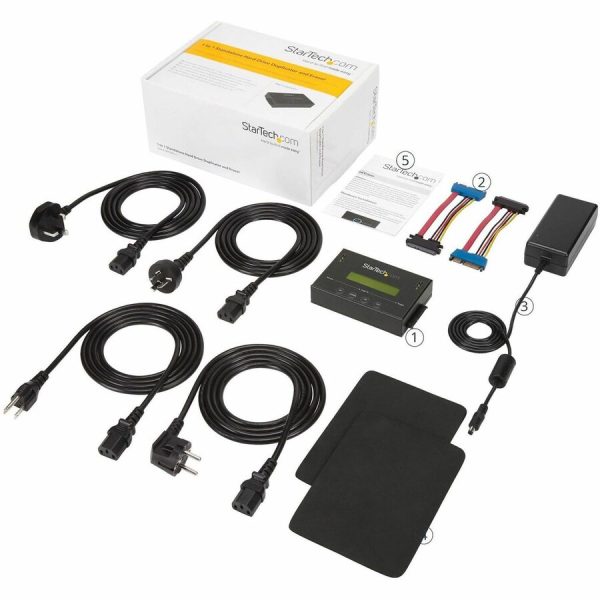 StarTech.com 1:1 Standalone Hard Drive Duplicator & Eraser, SATA HDD / SSD Disk Cloner / Copier / Wiper / Sanitizer, TAA Compliant - Image 3