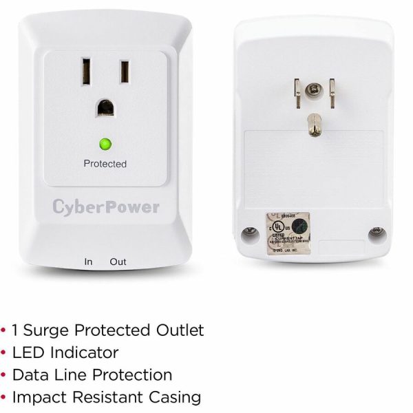 CyberPower CSP100TW Professional 1 - Outlet Surge with 900 J - Image 2