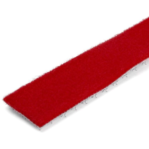 StarTech.com 100ft. Hook and Loop Roll - Red - Cable Management (HKLP100RD) - Image 2