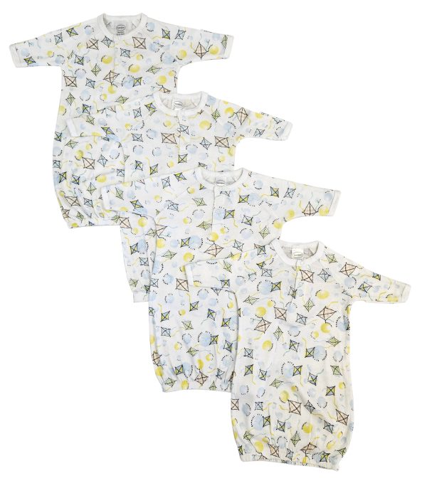 Unisex Newborn Baby 4 Piece Gown Set Nc_0842