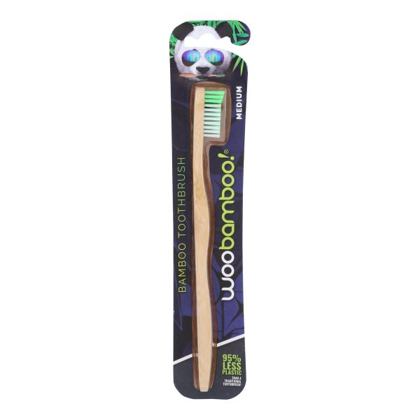 Woobamboo! Adult Medium Toothbrushes  - Case of 6 - CT - Image 2