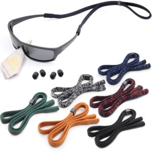 Eye Glass String Strap Holder   Adjustable Eyeglass Strap Holder   Eyeglass Chain for Man Women   Eyeglass Holder Lanyard    Glass Strap Cord   6 Pcs