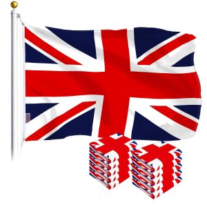 UK British Flag 3x5 Ft 10-Pack Printed Polyester By G128