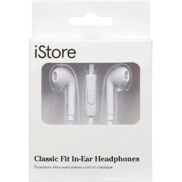 iStore Classic Fit Earbuds (White) - Image 2