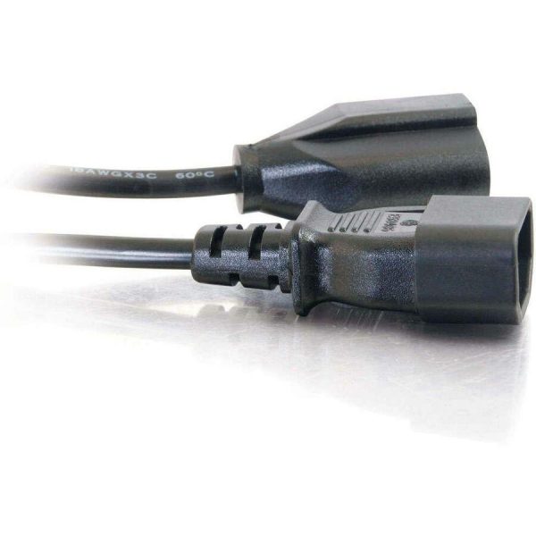 C2G 1ft Monitor Power Cord - 18 AWG - IEC320C14 to NEMA 5-15R - Image 4