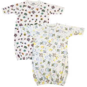 Newborn Baby Girl 2 Piece Gown Set Nc_0831