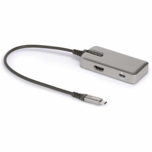 StarTech.com USB C Multiport Adapter, 4K 60Hz HDMI 2.0, 100W PD Pass-through, USB Hub, USB Type-C Mini Docking Station, 10" (25cm) Cable