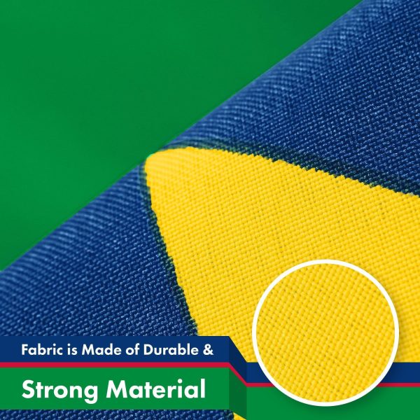 G128 5 Pack: Namibia Namibian Flag | 3x5 Ft | LiteWeave Pro Series Printed 150D Polyester | Country Flag, Indoor/Outdoor, Vibrant Colors, Brass Grommets, Thicker and More Durable Than 100D 75D Poly - Image 4