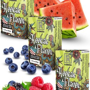 Hookah Shisha Flavors Set 3 x 1.75 oz (50 g) Shisha Hookah Flavors for your Hookah Bowl (Blueberry Watermelon Wild Berries) Pack of 3 Try these Hookah Flavors with your lovest Hookah Set