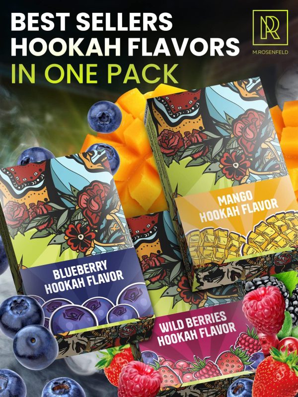 Hookah Shisha Flavors Set   3 x 1.75 oz (50 g) Shisha Hookah Flavors for your Hookah Bowl (Blueberry   Watermelon   Wild Berries) Pack of 3   Try these Hookah Flavors with your lovest Hookah Set - Image 2