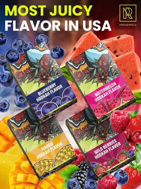 Hookah Shisha Flavors Set   3 x 1.75 oz (50 g) Shisha Hookah Flavors for your Hookah Bowl (Blueberry   Watermelon   Wild Berries) Pack of 3   Try these Hookah Flavors with your lovest Hookah Set - Image 6
