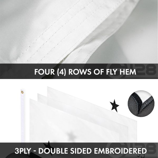 G128 Combo Pack: USA American Flag 3x5 Ft Embroidered Stars & Come and Take It Flag 3x5 Ft Embroidered Double Sided 3ply - Image 8