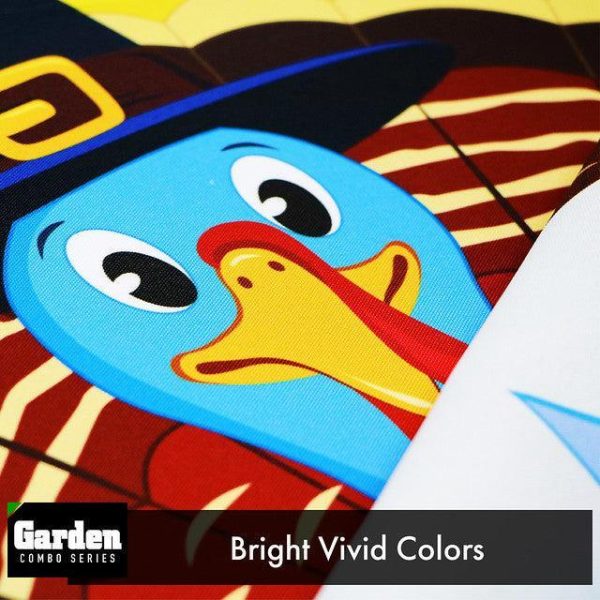 G128 Combo Pack: Garden Flag Stand Black 36x16 Inch & Garden Flag Pilgrim Turkey Yellow 12x18 Inch - Image 5