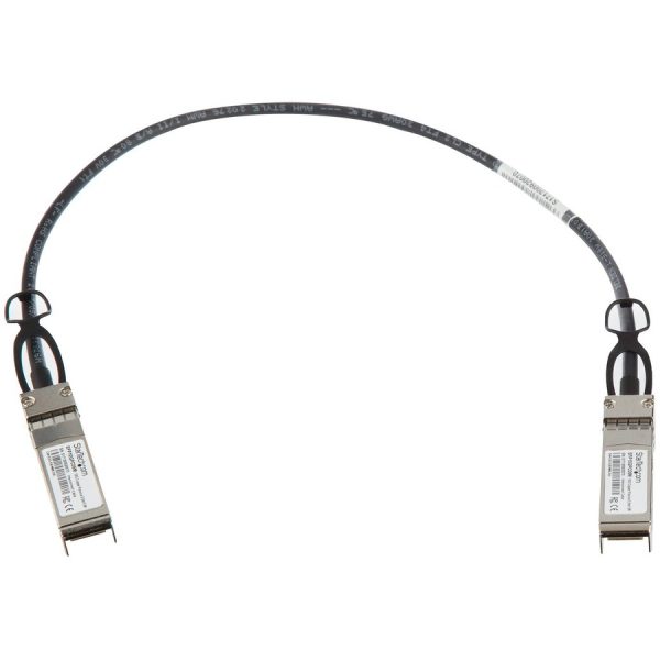 StarTech.com MSA Uncoded Compatible 0.5m 10G SFP+ to SFP+ Direct Attach Cable - 10 GbE SFP+ Copper DAC 10 Gbps Low Power Passive Twinax - Image 2