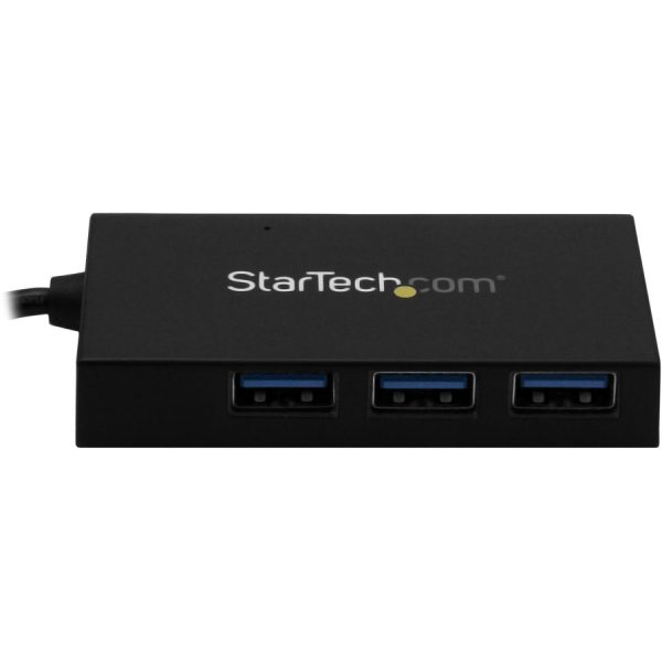 StarTech.com 4 Port USB 3.0 Hub - USB Type-A to 1x USB-C & 3x USB-A SuperSpeed 5Gbps - USB Bus Powered - Portable/Laptop USB 3.2 Gen 1 Hub - Image 3