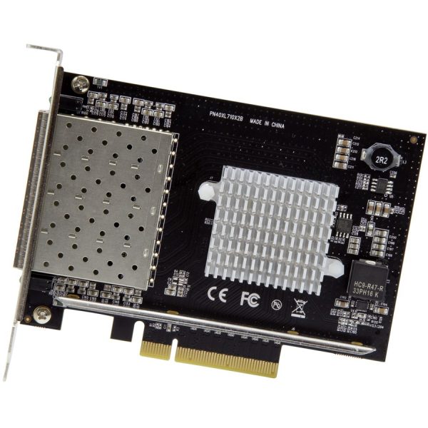 StarTech.com Quad Port 10G SFP+ Network Card - Intel XL710 Open SFP+ Converged Adapter - PCIe 10 Gigabit Fiber Optic Server NIC - 10GbE - Image 2