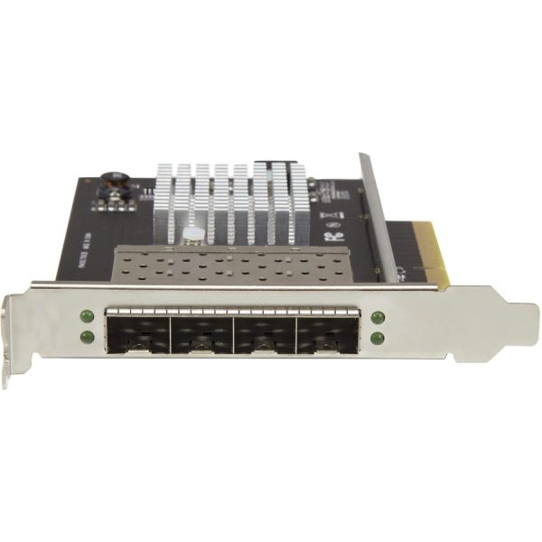 StarTech.com Quad Port 10G SFP+ Network Card - Intel XL710 Open SFP+ Converged Adapter - PCIe 10 Gigabit Fiber Optic Server NIC - 10GbE - Image 4